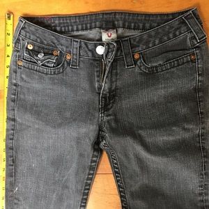 True Religion Jeans, Julie, Gray/Black, Size 32